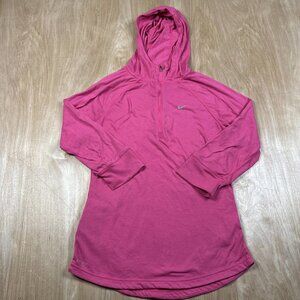 Nike Running Dri-Fit 1/4 Zip Athletic Long Sleeve Women's Size Medium Pink.